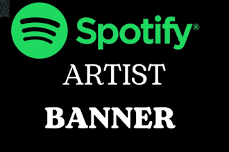 design a stunning and professional spotify artist banner