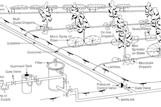 create custom drip irrigation layouts with water saving strategy