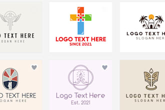 unique christian, ministry, religious and church logo
