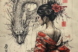 custom japanese tattoo art for unique ink