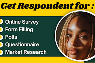 reach 1000 respondents to fill online survey forms, questionnaire, polls, survey