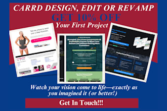 redesign carrd website, design carrd website, carrd landing page, card co payhip