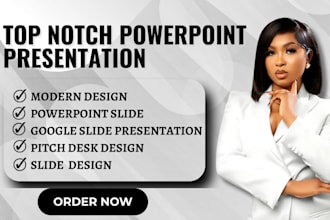 do powerpoint slides redesign, pitch deck design, keynote or canva presentation