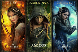 design fantasy book cover, romance book cover, and ebook cover design