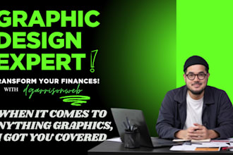 design logo, banners, mock ups, flyers, videos and  more
