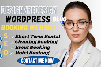 design professional wordpress booking website and online scheduling or amelia