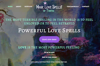 design spiritual website psychic tarot reading shopify store astrology website