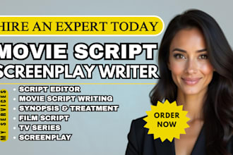 write a professional movie script script writing with cinematic storytelling