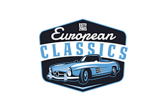 create classic automobile logo