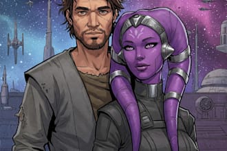 paint a star wars custom illustration or fan art