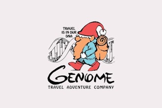 design high resolution wonderful a travel agency logo