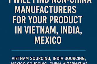 source non china suppliers in vietnam, india, or mexico for your product