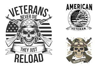design skull, army, tactical style military logo