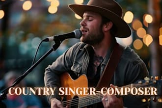 sing country love song, rock, pop song country ballad country male singer