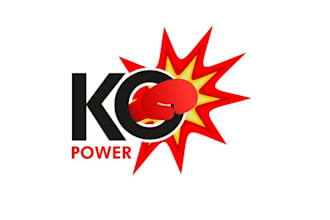 create powerful knockout boxers logo