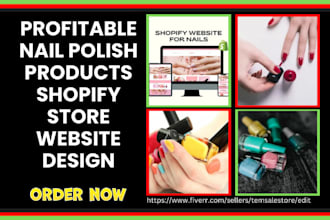 design stunning nail polish shopify store nail salon nail store nail website
