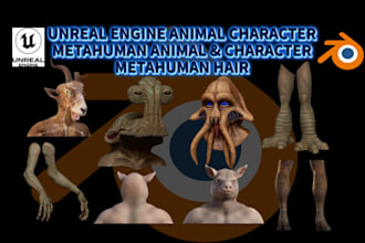 realistic 3d animal metahuman character animal fur 3d game animal model for ue5