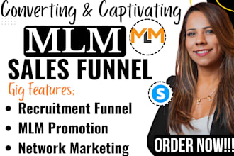 do MLM sales funnel, network marketing promotion MLM leads, MLM landing page