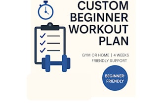 create a beginner workout plan to get you started