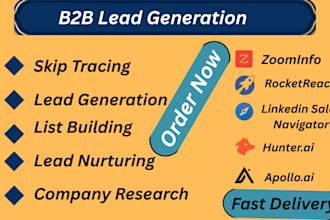 do skip tracing, lead nurturing, lead generation and phone research