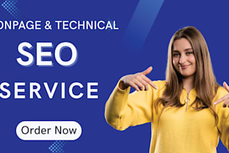 provide on page, and technical SEO, website audit, google search console indexin