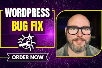 fix wordpress bugs, wordpress errors, woocommerce issues, and elementor issues