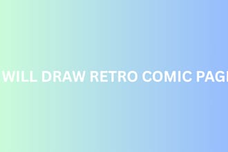 design retro comic manga