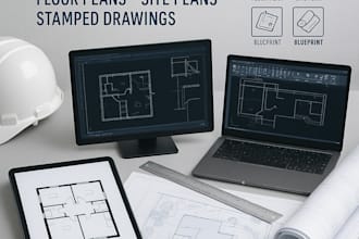 draft city permit blueprints, mep, framing plans, foundation, structural drawing