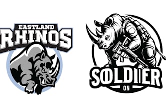create high resolution hooligan rhinoceros logo