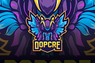 design mascot logo for esports sports gaming