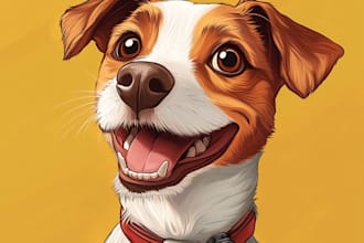 do a cute disney style pet portrait