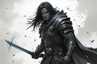 do a dnd and d and d character art illustration for you