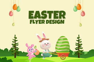 easter flyer, design easter flyer, church easter flyer, easter egg hunt flyer