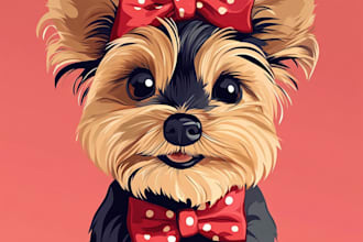 draw a pet portrait in the disney style