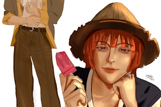 make drawings of characters, fanarts or ocs