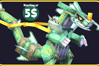design minecraft style models and textures using blockbench