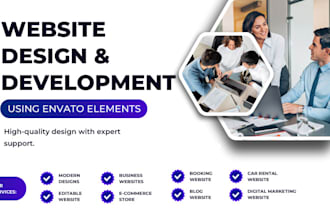 create wordpress website design using envato elements