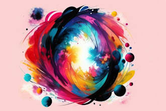 make creative abstract art for you
