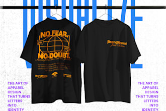 create signature streetwear apparel design typography based graphics