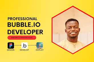 be your bubble io ai agent app developer saas mvp figma to bubble