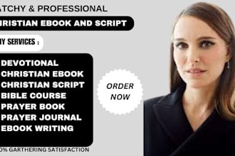 be your ghostwriter christian ebook devotional prayer journal christian script
