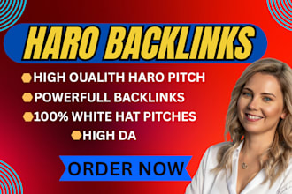 do high authority SEO backlinks with haro pitches and replies