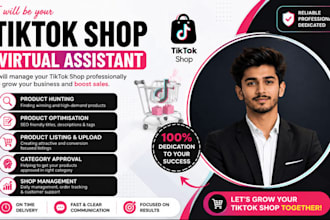 be your tiktok shop virtual assistant and tiktok shop VA