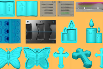make 3d mold chocolate mold coaster injection mold plastic silicone mold in stl