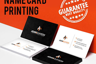 create a name card in 5 hours