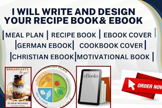 design meal plans german cookbook christian ebook recipe cover createspace