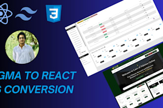 build landing pages with react or next js