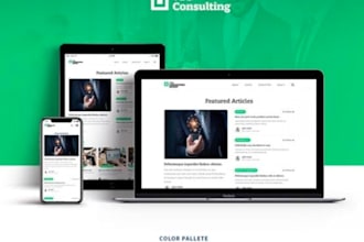 create or redesign a one page wordpress website using elementor