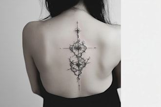 design minimalist line art, tattoo arts