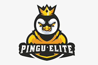 design high quality export penguin logo with free source file